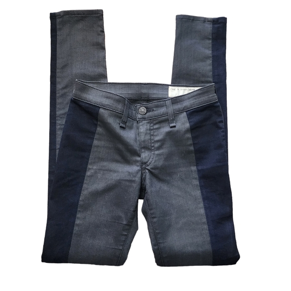 Rag & Bone Black And Gray Jegging Sz 24 - Picture 2 of 6